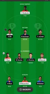 Ind vs Zim 5th t20 dream11 team